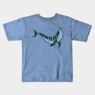 Monterey Bay CA Whale Kids T-Shirt